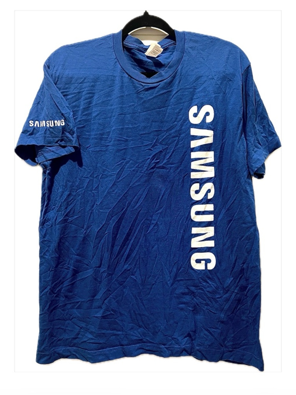 Samsung Royal Blue T-Shirt with White Vertical Logo